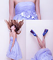 Party Time, Lavender Dress, Weeken, Dolce Stockings, Weeken, Peeptoe Shoes, Weeken, Camille Sioco, Australia