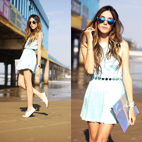 Le ciel bleu - Dress, Weeken, Sunglasses, Weeken, Clutch, Weeken, Flávia Linden, Brazil