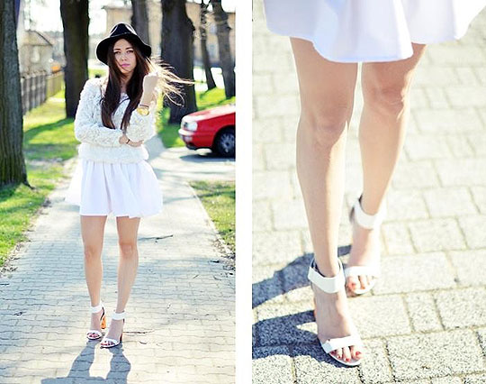 Almost total white, Kasia Gorol, Sweaters, Weeken, Skirt, Weeken, Heels-wedges, Weeken, Kasia Gorol, 