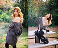 Autumn Plaid, Plaid cape, Onesie, Weeken, Boots, Weeken, Lindsey Lugrin, Thailand