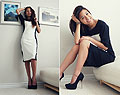 Black and White, Midi dress, Weeken, Heels, Forever21, Melanie P, United States