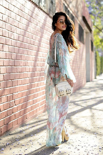 Watercolor - Dress, Weeken, BAGS, Weeken, Heels-wedges, Weeken, Olivia Lopez, United States