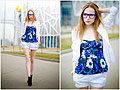 Blue top, Top, Weeken, Blazers, H&M, Shorts, Weeken, Tini Tani, Russian Federation