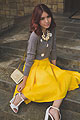 Gap styld.by: Quirky Vintage, Polkadot sweater, Gap, Skirts, Weeken, Heels-wedges, Weeken, Tricia Gosingtian, Philippines