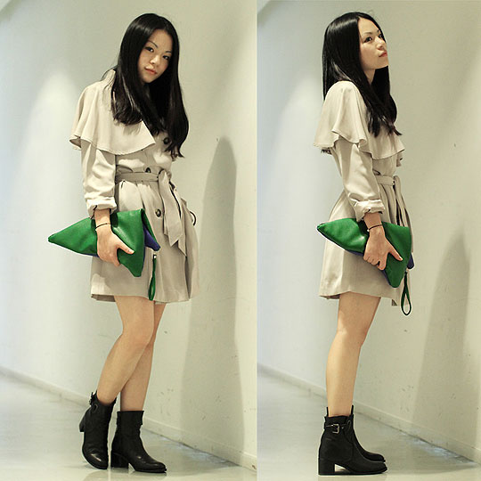 The do-The bridge is broken - Trench coat, Bread n Butter, Clutch, Weeken, Boots, Weeken, Yuki Lo, Hong Kong