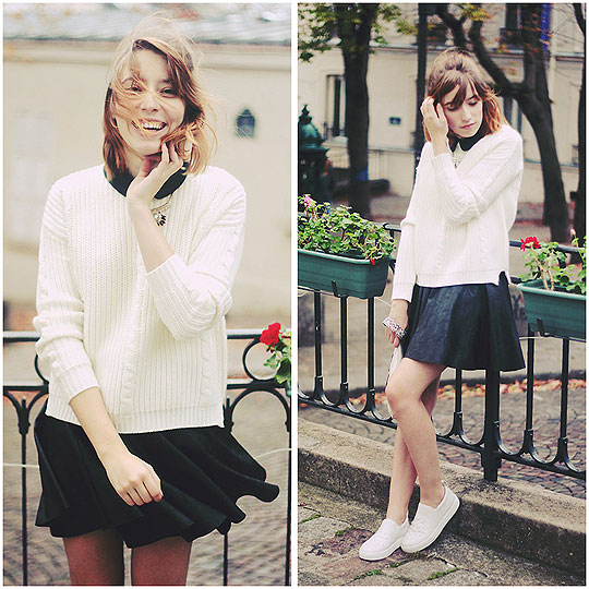 Au revoir ! - Sweater, Weeken, Skirt, Weeken, Shoes, Weeken, Cookies, France