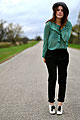 Listen Close, Hat, H&M, Blouse, Weeken, Pants, Zara, Shoes, Weeken, Deanne M, Canada