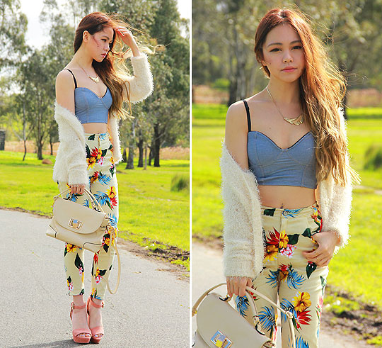 Fiji Prints, Chloe T, Fiji Pants, Weeken, Bustier, Weeken, Bag, Weeken, Chloe T, 