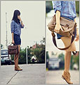 Plaid and Boots, Plaid Polo, Mango, Blue, Weeken, Boots, Weeken, Vintage Satchel, Club Monaco, Stacked Rings, Weeken, Lai Serrano, Philippines