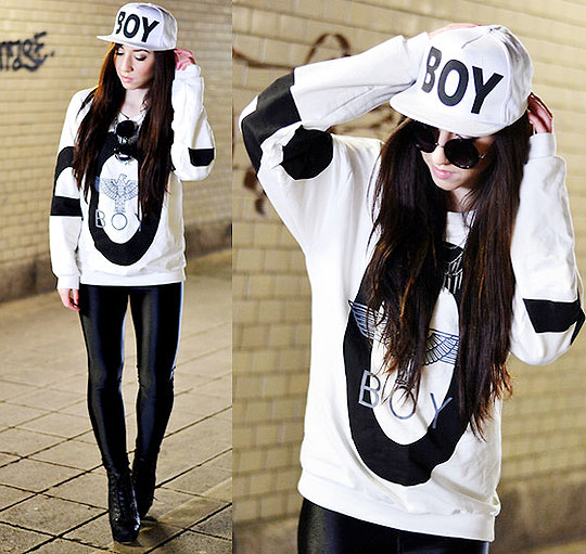 If I were a boy - BOY LONDON SWEATER, Weeken, BOY LONDON CAP, Weeken, ROUND SUNGLASSES, Weeken, Rebekah Wing, Germany