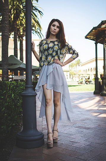 Light & airy, Samantha Mariko, Blouse, Weeken, Asymmetrical skirt, Weeken, Wedges, Forever21, Samantha Mariko, 