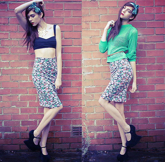 The Butterfly Effect, Sophie Bailey, Bazooka Top, Weeken, Floral Tube Skirt, Weeken, Holly Knit Jumper, Weeken, Nightwalkers, Weeken, Sophie Bailey, 