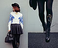 Shan Shan, Amazing embroidery shirt & tights, Japan