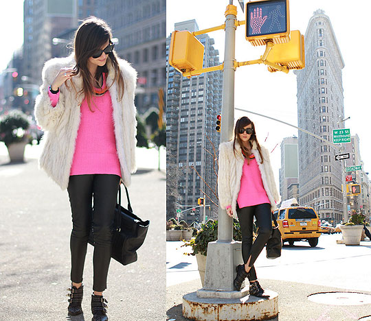 FLATIRON DISTRICT, Andy T, COAT, Weeken, NECKLACE, Weeken, Pants, Weeken, Bags, Weeken, Flats, Weeken, Andy T, 