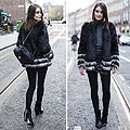 Contrast., Faux fur jacket, H&M, Polo neck, Zara, Boots, Forever21, Backpack, GUESS, Anouska Proetta Brandon, United Kingdom