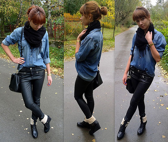 Rain - Shirts, H&M, Pants, DKNY, Boots, Zara, Bags, GUESS, Hannnah P