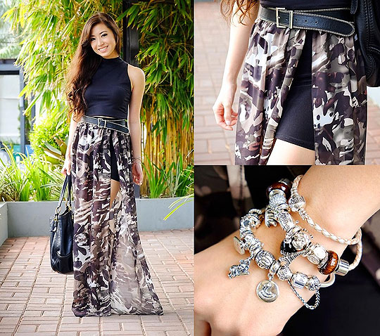 Ginza - Skirt, H&M, Bracelet, Bershka, Bags, Zara, Top, ASH, Kryz Uy, Philippines