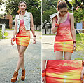 Rosy Sunset, Sunset dress, Weeken, Boots, Weeken, Neon choker, Weeken, Aileen Belmonte, Malaysia