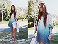 Ombre Day - Dip dyed lace dress, Weeken, Heels-wedges, Weeken, Bethany Struble, United States