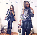 TAROT - Sheinside jacket, Weeken, Romwe leatherskirt, Weeken, American apparel body, American Apparel, Diana DeMarino, Germany
