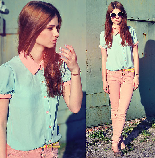 I can’t wait for the day waking up to sunshine - Shirt, Weeken, Sunglasses, Bershka, Pants, Weeken, Iga Wysocka, Poland