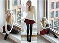 Rot wie blut, weiß wie schnee... - Sweater, H&M, Skirt, H&M, Shoes , Weeken, Joana Gröblinghoff, Germany