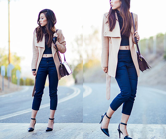 Street winker, Jenny Ong, Coat, Weeken, Lovisa pumps, Alexander Wang, Pants, Weeken, Bags, Weeken, Jenny Ong, 