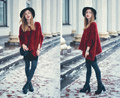 Wine sweater  - Sweater, YABO, Boots, La Mia, Anna Pogribnyak, Ukraine