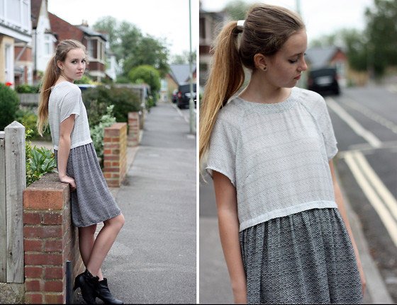 Monochromatic - Dress, H&M, Booties, Zara, Emma Felin, United Kingdom