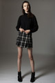 Simple love - Checked skirt, Zara, Boots, Zara, Maria Joanna, Poland