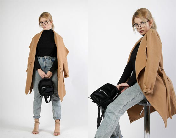 Beije, Alexandra Erokhina, Outerwear, Weeken, Heels, Weeken, Shirt, Weeken, Bag, Weeken, Jeans, Bershka, Eyewear, Weeken, Alexandra Erokhina, Russian Federation