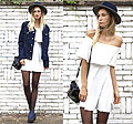 Rigorous, Dress, Weeken, Studded Jacket, ASOS, Hat, ASOS, Bag, Weeken, Blue Heels, H&M, Eva Velt, Netherlands