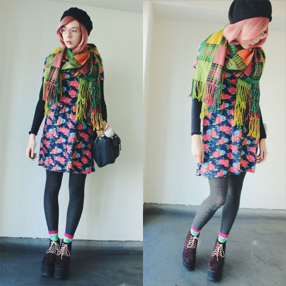 🍉 Suika 🍉 - Plaid Scarf, Weeken, Leopard Platforms, Weeken, Floral Dress, Weeken, Candy Thorne, Japan