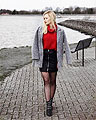 Zipper skirt, Boots, Mango, Skirt, H&M, Coat, Weeken, Claaufashion, Netherlands