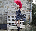 A bout de souffle, Choker & shoes, Weeken, Dress, Weeken, Marion Lemos, France