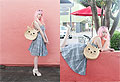 Mew, Kitty Purse, Weeken, Creamy Heels, T.U.K., Gingham Swing Dress, Weeken, Glittery Cateye Sunglasses, ASOS, Kailey Flyte, United States