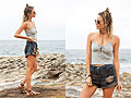 Windy Days, Top, Weeken, Shorts, Weeken, Sunglasses, Ray-Ban, Sandals, Nordstrom, Necklace, Weeken, Alison Hutchinson, Australia