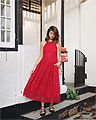 RED LACE, Dress, Weeken, Bag, Weeken, Flats, Weeken, Amelyn B, Singapore