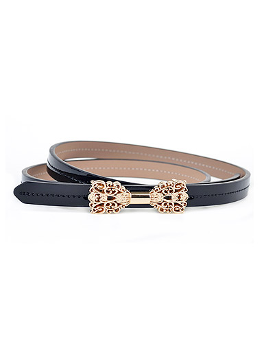 Wild leather belt