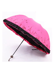 Vinyl lace parasol umbrella sun shade arched