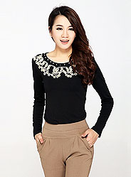 Autumn knitted long-sleeved shirt bottoming