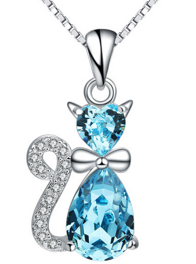 Korean version of cute cat color crystal pendant cartoon items ornaments Korean version of cute cat color crystal pendant cartoon items ornaments
