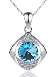 925 sterling silver Korean version of the new micro-crystal fashion pendant