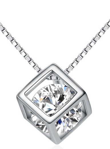 Genuine 925 sterling silver magic cube hollow small pendant Genuine 925 sterling silver magic cube hollow small pendant