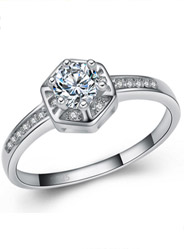 S925 sterling silver high-end custom wedding ring