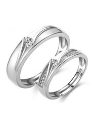Fashion diamond ring s925 sterling silver micro-inlaid zircon silver ring