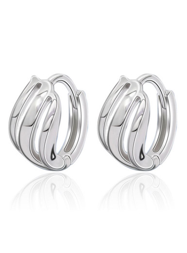 Threaded Earrings in Sterling Silver