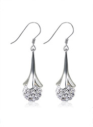 925 sterling silver ball earrings