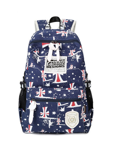 Japan and South Korea version of simple canvas printing travel shoulder bag Japan and South Korea version of simple canvas printing travel shoulder bag