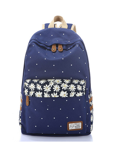 Small fresh floral canvas shoulder bag Small fresh floral canvas shoulder bag